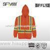 Security warning hi vis hoodie sweatshirt reflective clothing for workwear CSA Z96-09