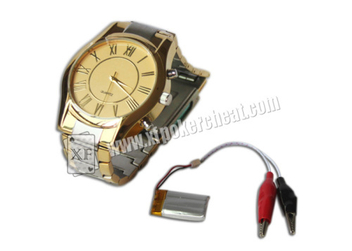 Golden Poker Analyzer Watch Camera To Scan Bar - Codes Marking Poker In The Hand