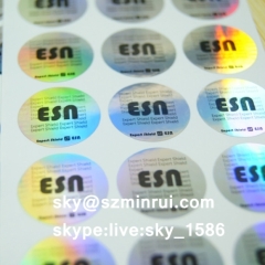 High Quality Custom Tamper Evident Security Hologram Label 3D Holographic Anti-fake Sticker