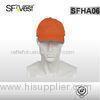 EN ISO 20471 polyester fluorescent material Safety Hats Orange color for boy