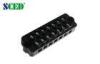 Black 7.40mm 300V 20A 7P Panel Mount Terminal Block For Switch / PCB