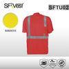 Reflective Safety Clothing 100% Polyester Fabric High Visibility Shirts with Reflective Tape