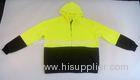 Safety comfort hooded Hi Vis Sweatshirt with zipper front + two pocket front