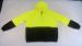 Safety comfort hooded Hi Vis Sweatshirt with zipper front + two pocket front