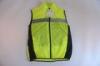 Polyester taftta + mesh fabric Reflective Cycling Clothing hi vis cycling vest bike clothing for run