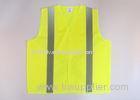 Polyester tricot 120gsm Hi-viz adult reflective safety vest zipper front