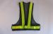 Hi vis reflective black mesh safety vests PVC tape led vest with batteries