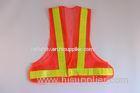 PVC reflective tape breathable mesh fabric security safety vests with snap button