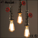 loft industrial pendant light creative personality retro restaurant bar lighting fixtures water pipe chandelier