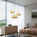 hot sell modern contracted creative personality Northern Europe restaurant bar jellyfish glass pendant light