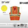 Hi Vis reflective safety vest CSA Z 9609 with reflective tape on contrasting tape 5 point breakaway