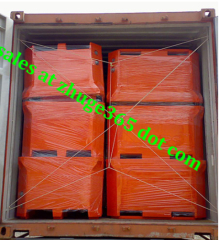 Rotomolded 800Liter Blue Insulated Fish Container Seafood Processing Insulated Container