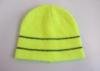 Man wear 100% acrylic safety hats with pure high visibie reflective yarn
