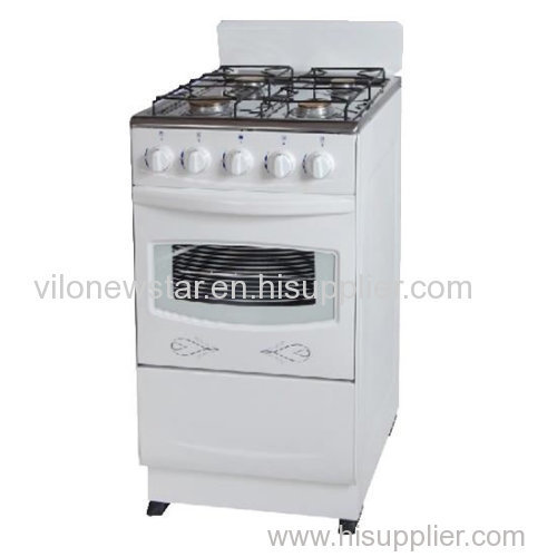 4Burner Gas Stove With 50Liter Free Standing Oven