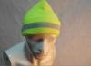 High visibility safety hats with reflective yarn mixed + silver thread