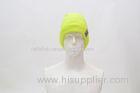Women worker Pink Hi vis reflective safety hats cap with acrylic fabric
