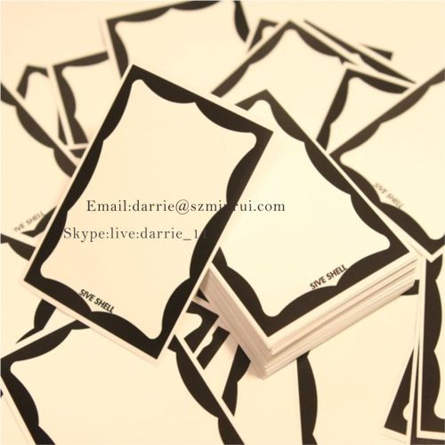 China top factory of destructible self adhesive label material supply premium quality blank my name is Eggshell sticker