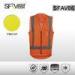 Work uniform 100% polyester tricot safety reflective vest zipper closure AS/NZS