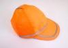 Orange reflective safety hats with reflective tape for running cycling