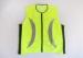 100% polyester oxford fabric reflective safety cycling vest zipper front and heat transfer reflectiv