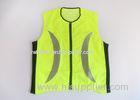 100% polyester oxford fabric reflective safety cycling vest zipper front and heat transfer reflectiv