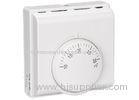 Plastic 10A Room Heating Thermostat Central For Air Conditioner Control CE