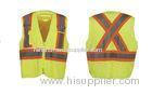 100% polyester front tricot and back mesh fabric reflective safety vest with many pockets