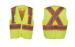 100% polyester front tricot and back mesh fabric reflective safety vest with many pockets