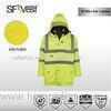Three in one detachable windbreaker Reflective Safety Jacket with PU or PVC coating waterproof