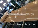 Natural gum rubber sheet roll tan color high tensile strength for punching seals / washer