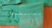 Non lined flocklined home use latex gloves green Red Blue color support