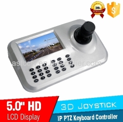 5inch LCD IP PTZ Keyboard control IP High Speed Dome Camera 3D Joystick 5.0