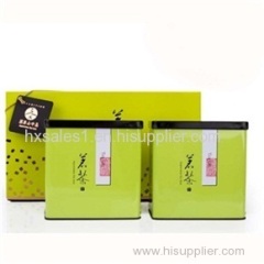 Chinese style metal box gift tea set package