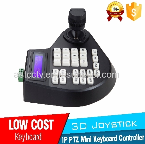 3 Axis 3D Dimension Joystick CCTV Mini Keyboard Controllers for PTZ Speed Dome Camera Support Pelco-D Pelco P protocol