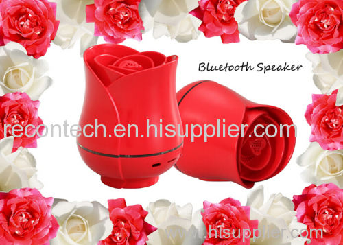 Rose style wireless portable bluetooth speaker