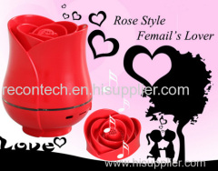 Rose style wireless portable bluetooth speaker
