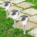 Outdoor Stainless Steel White Path LED Solar Landscape Light IP55 600mAh NI - CD Battery