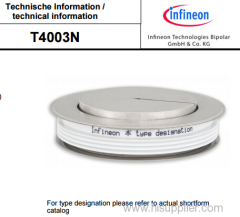 Infineon Phase Control Thyristor