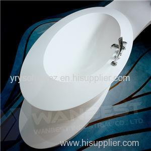 Hi Macs White Bath Curved Thermoformed