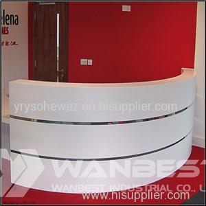 Solid Surface Reception Counter