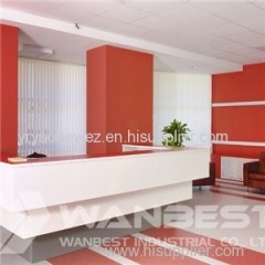 Hanex White Reception Desk