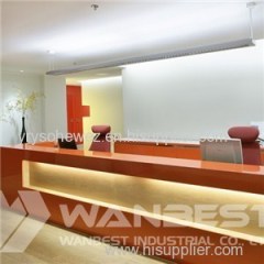 Hanex Orange Reception Desk