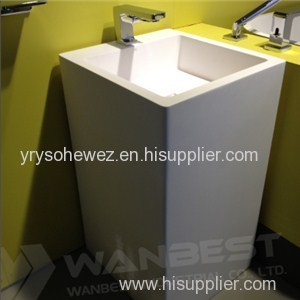 Square Solid Surface Sink