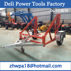 Cable Conductor Drum Carrier equipped with the Hand Winch