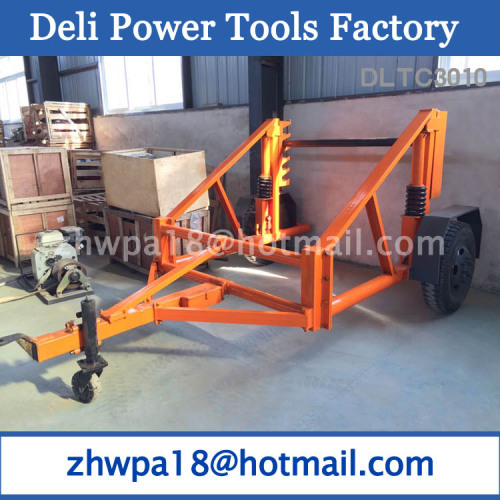 CABLE REEL DOLLY Hydraulic Cable Drum Trailers
