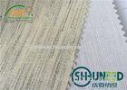 Stiff Woven Fusible Interlining Fabric Elastic With White Color