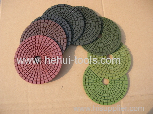 diamond polishing pad for wet use