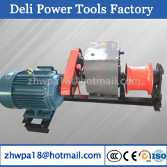 5T Cable Laying Equipment Electric Cable Pulling Winch Machine