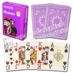 Modiano Texas Poker 2 Jumbo Index|brown Single Card Deck|100% Plastic Made in Italy