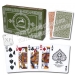 XF Modiano Club Poker|Modiano Club Casino| green/brown Regular 2 Deck Set|2 regualar index|make in Italy|magic trick